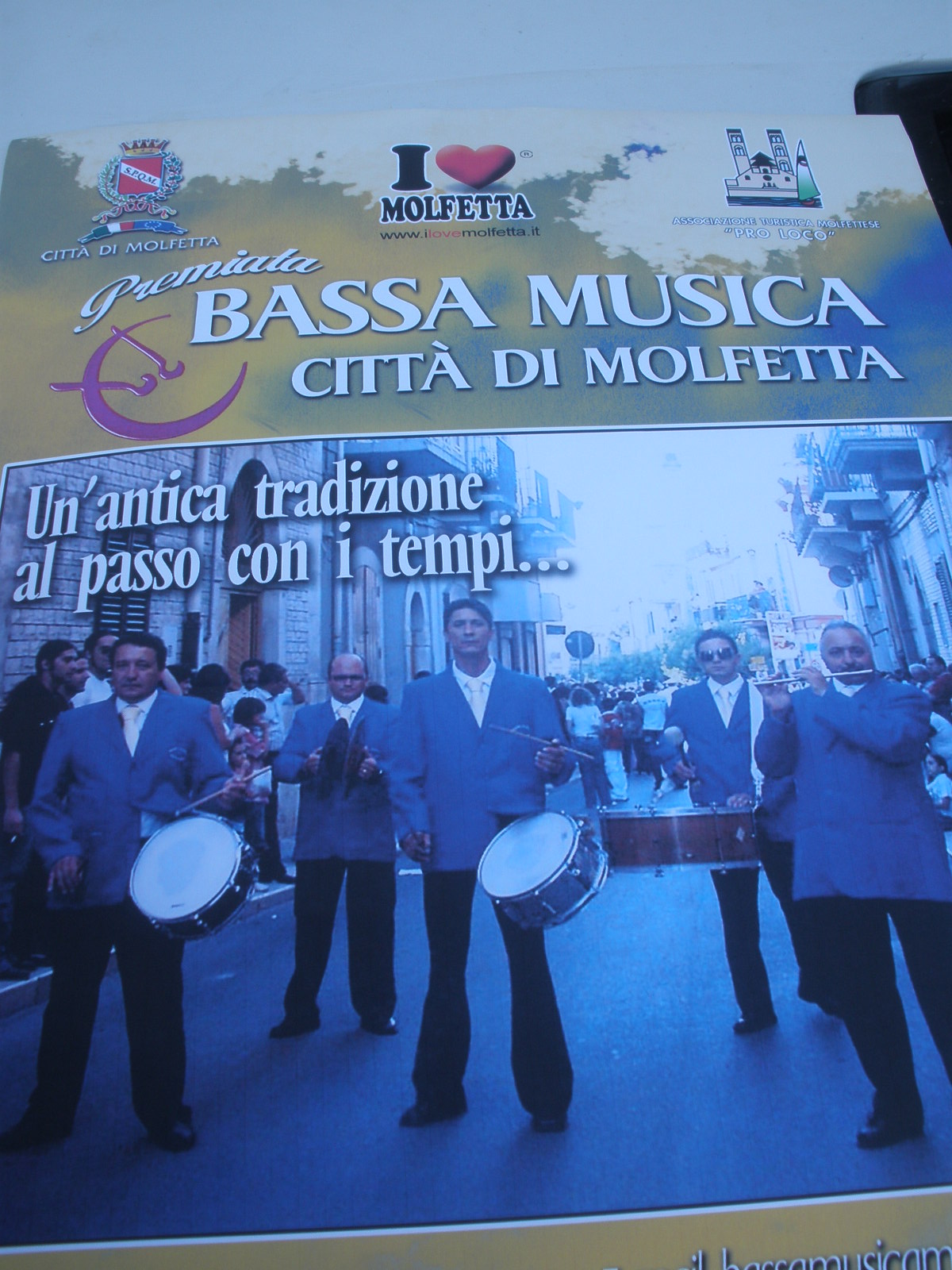 La Bassa Musica, Citt&agrave; di Molfetta,  in giro per l�Italia